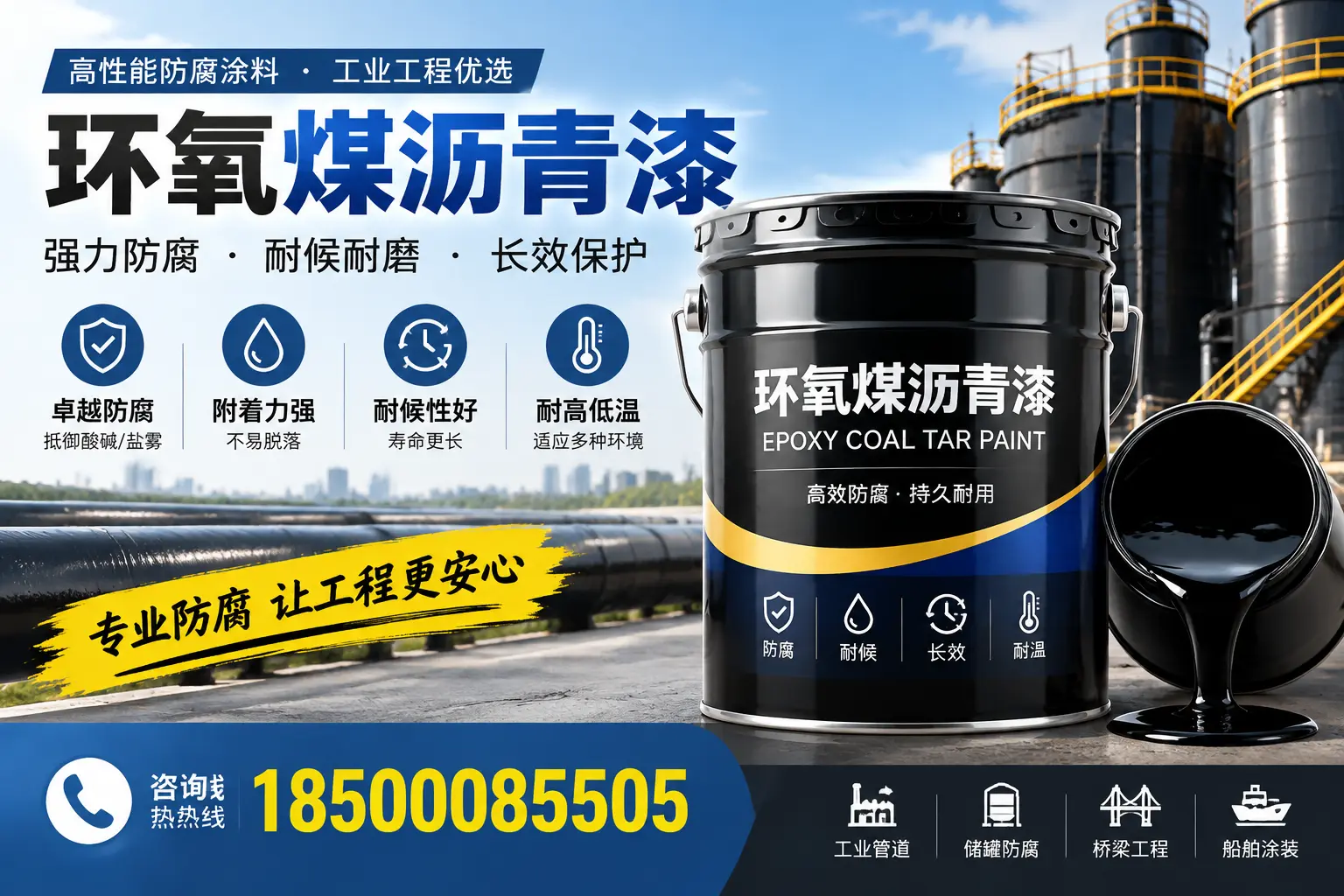 环氧煤沥青漆的施工方法与注意事项，确保在滦平顺利完成